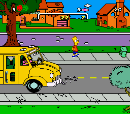 Simpsons, The - Bart's Nightmare (USA) In game screenshot